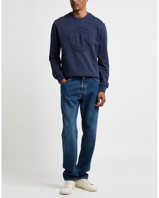 Bikkembergs Blue Sweatshirt Cotton for men