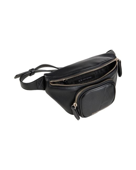 ARMANI EXCHANGE Black Belt Bag
