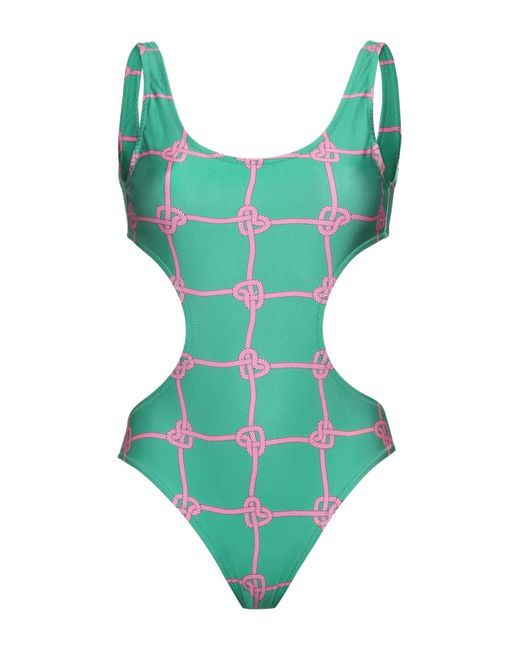 Chiara Ferragni Green One-piece Swimsuit