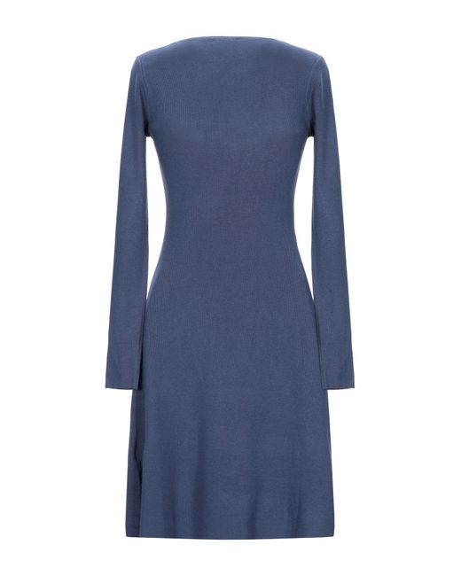 Cashmere Company Blue Mini Dress