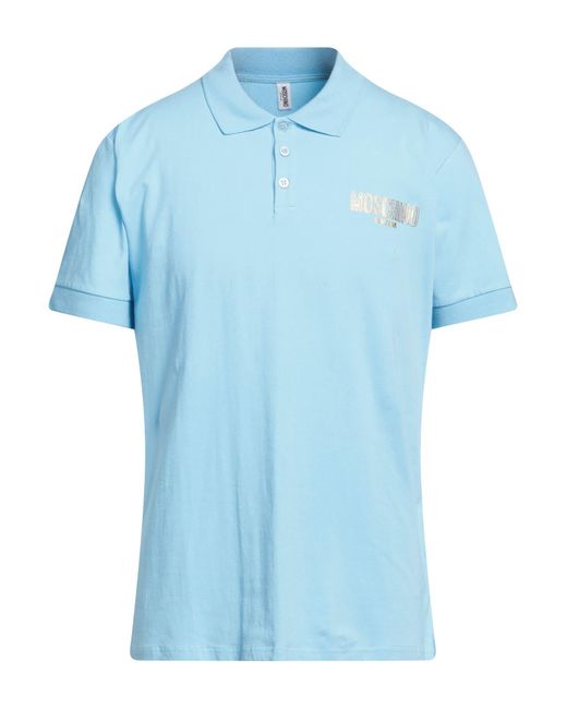 Moschino Blue Polo Shirt for men