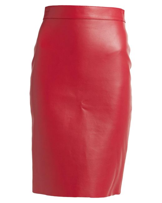 DSquared² Red Midi Skirt