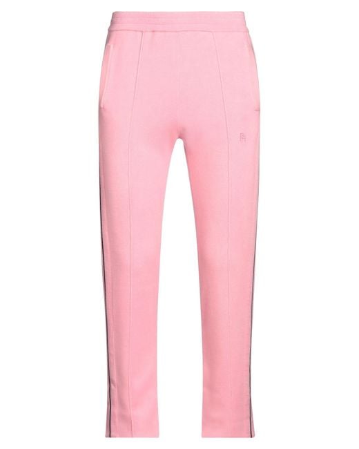 Palm Angels Pink Pants Cashmere, Polyester for men