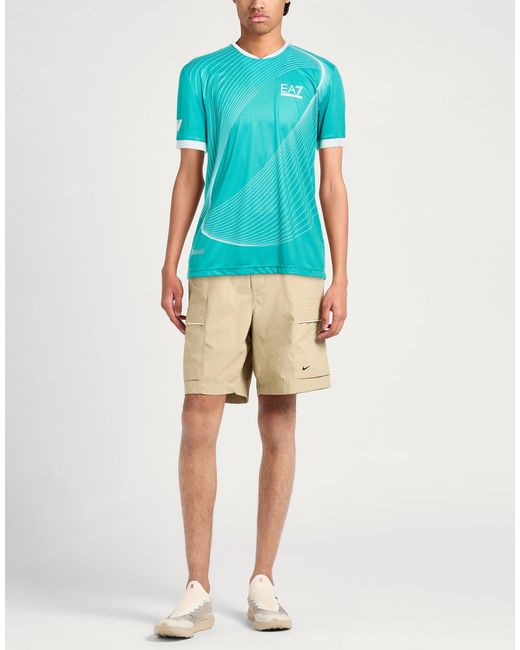 EA7 Blue T-Shirts for men