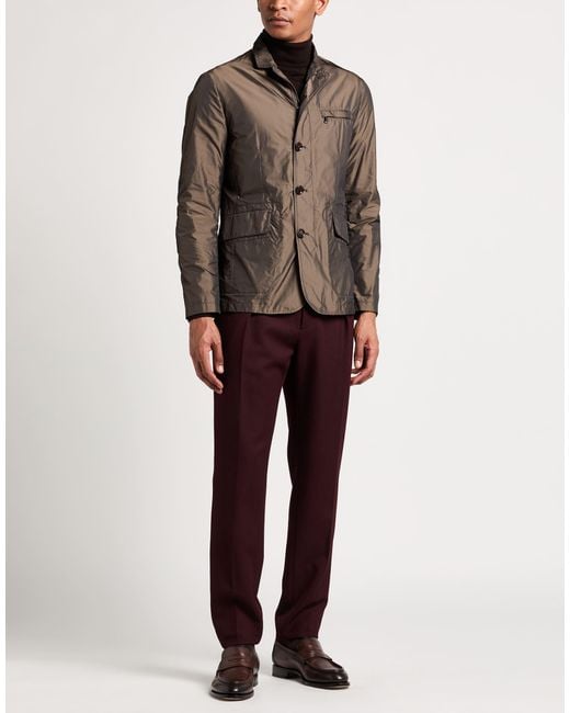 Moorer Brown Jacket Polyester for men