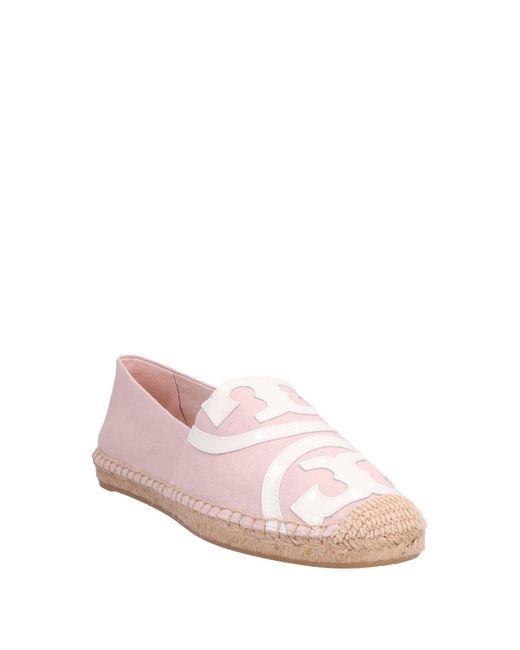 Tory Burch Leather Poppy Canvas & Patent Espadrilles in Pastel Pink (Pink) - Save 50% - Lyst