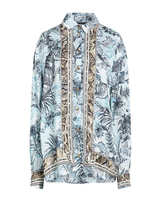 Just Cavalli Blue Shirt