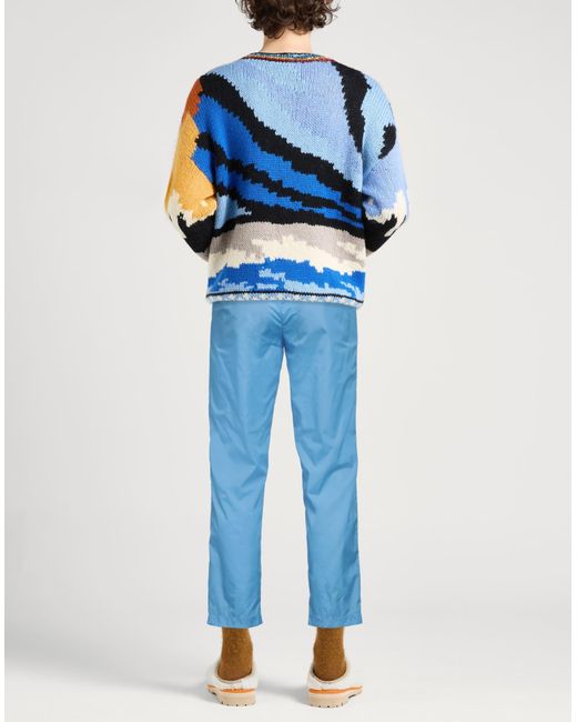 MSGM Blue Trouser for men