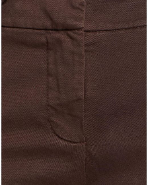 Kontatto Brown Pants Cotton, Elastane