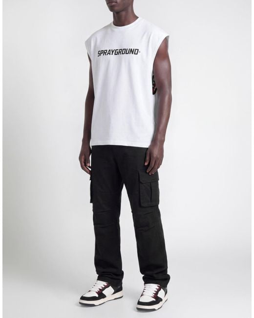 Sprayground White T-Shirt for men