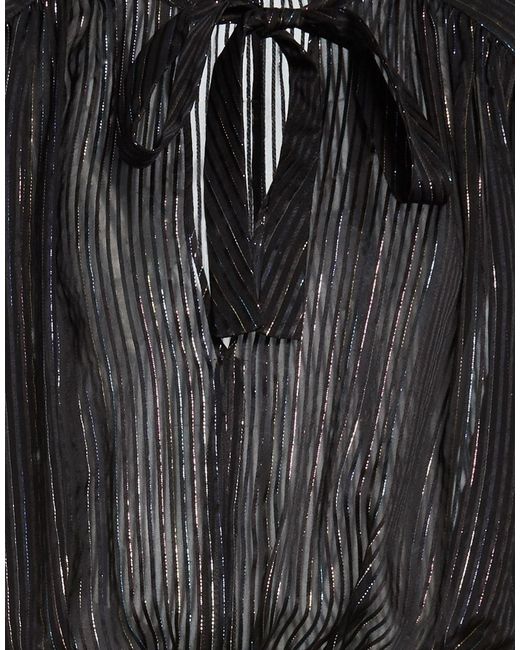 SIMONA CORSELLINI Black Top Silk, Polyester