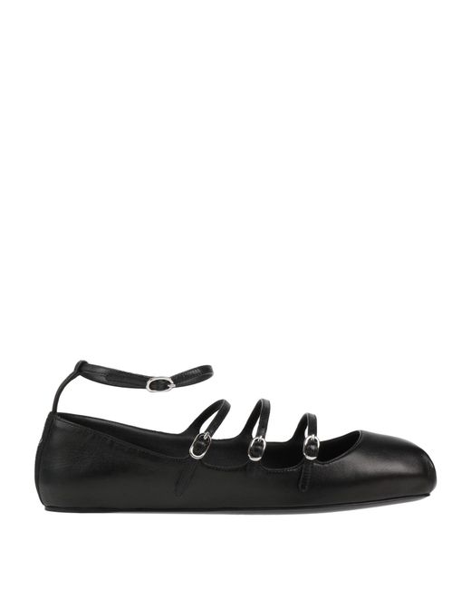 McQueen Black Ballerina Shoes
