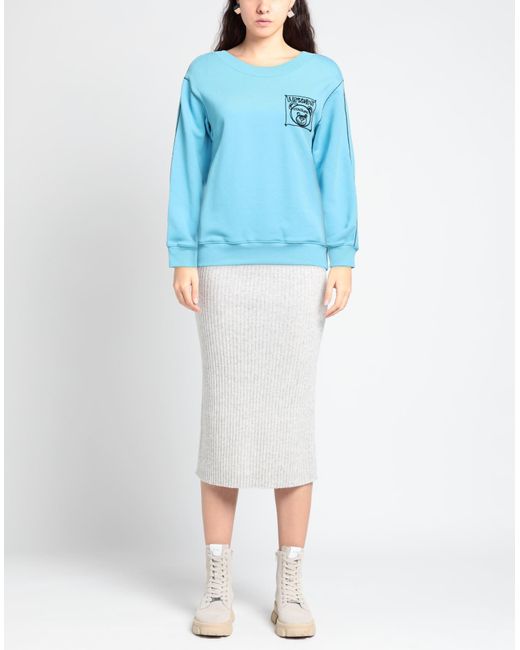 Felpa di Moschino in Blue