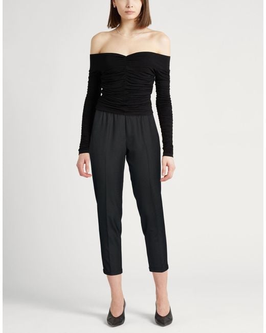 Antonelli Black Pants Polyester, Virgin Wool, Elastane