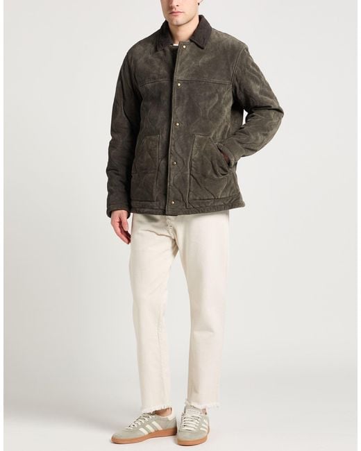 AllSaints Brown Jacket Cow Leather for men