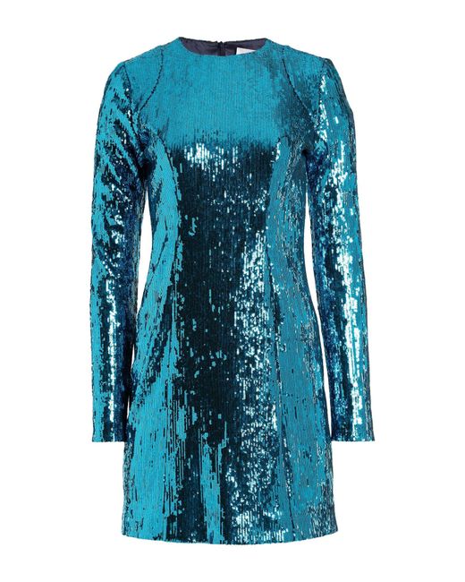 Galvan Blue Mini Dress