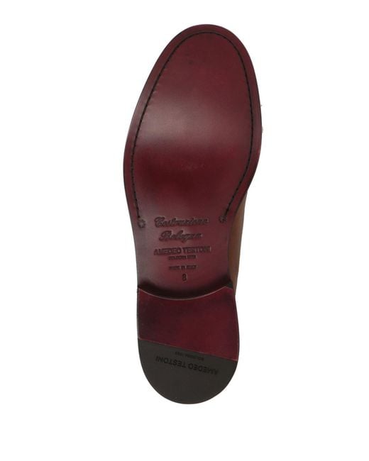 Testoni Brown Loafers Leather for men