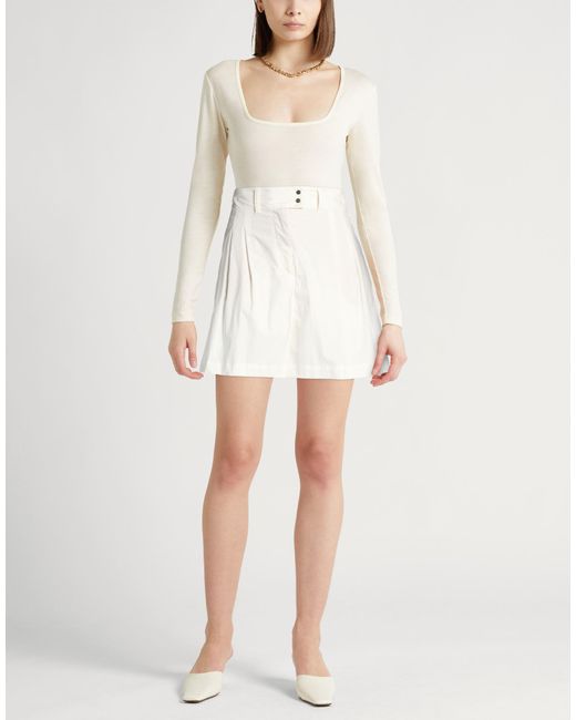 Herno White Shorts & Bermuda Shorts