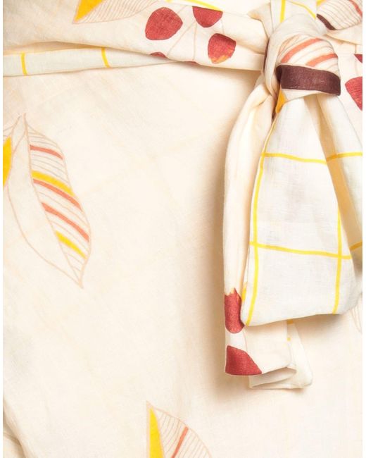 JUAN DE DIOS White Pastel Maxi Skirt Linen