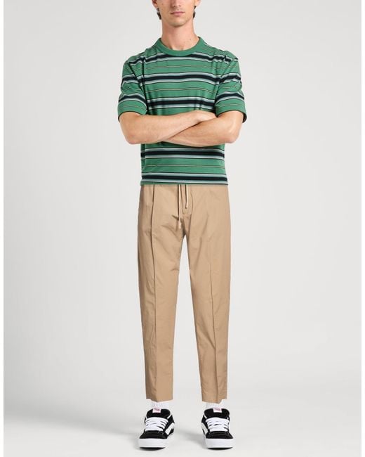 Daniele Alessandrini Natural Light Pants Cotton, Elastane for men