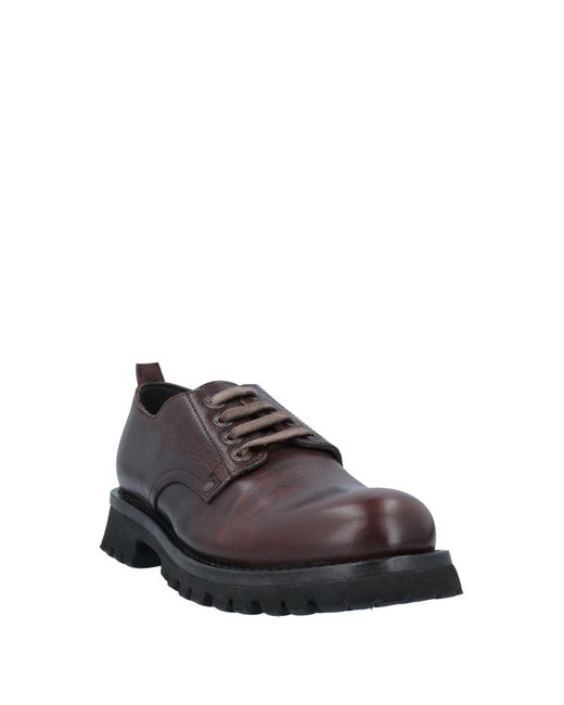 Moma Brown Cocoa Lace-Up Shoes Soft Leather for men
