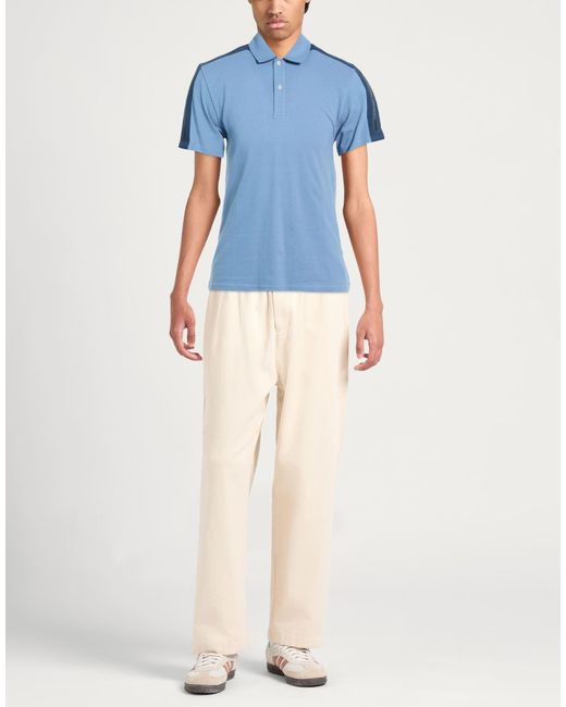 Colmar Blue Polo Shirt Cotton, Elastane for men