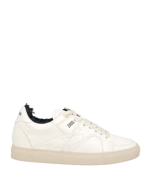 Zadig & Voltaire White Sneakers Leather