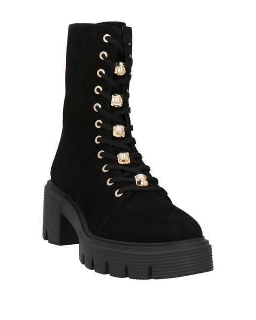 Stuart Weitzman Black Ankle Boots Leather
