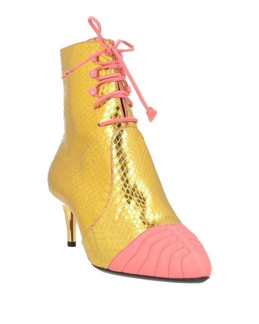 Bally Yellow Stiefelette