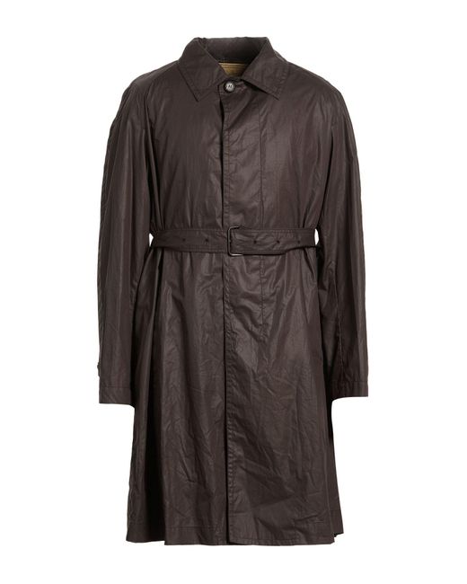 Ferragamo Gray Overcoat & Trench Coat Cotton for men