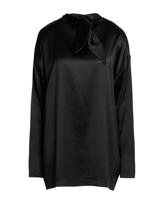 Phoebe Philo Black Top Silk, Elastane