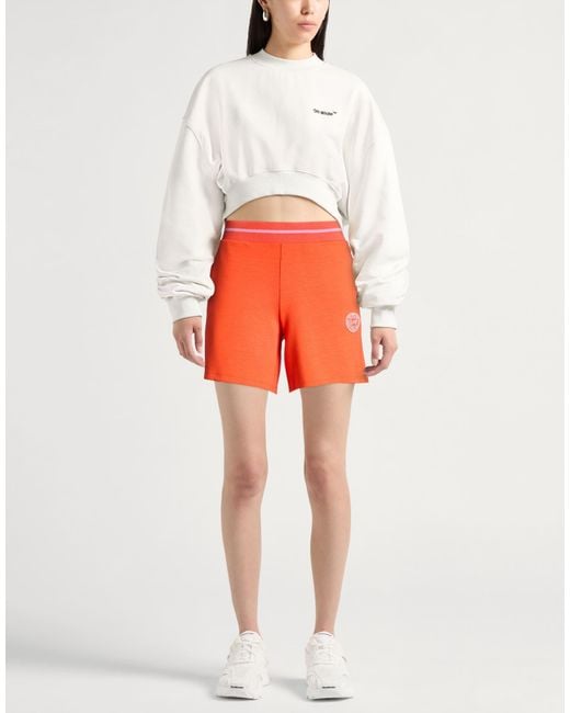 EA7 Orange Shorts & Bermuda Shorts Viscose, Polyester, Elastane
