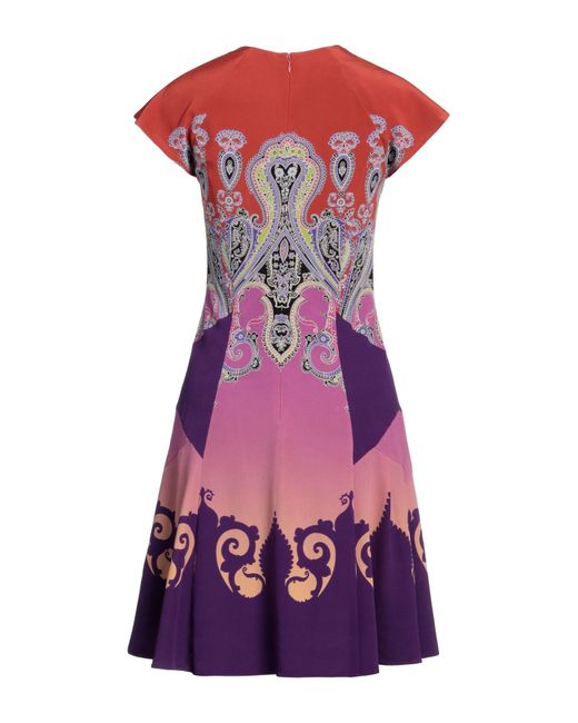 Etro Purple Mini Dress