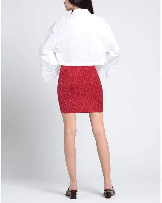 Mini-jupe Elisabetta Franchi en coloris Red