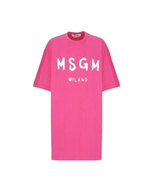 Robe courte MSGM en coloris Pink