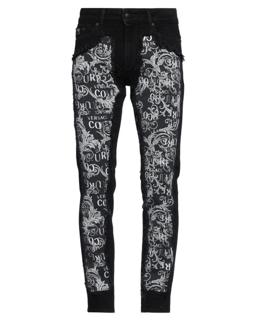 Pantaloni Jeans di Versace in Black da Uomo