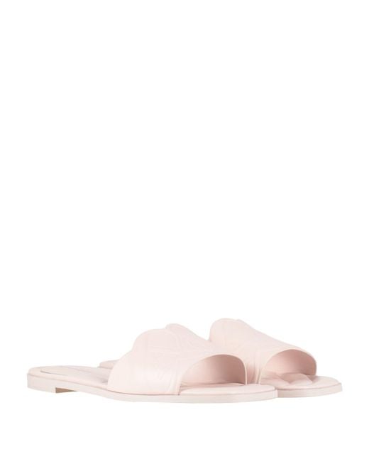 McQueen Pink Sandals Calfskin