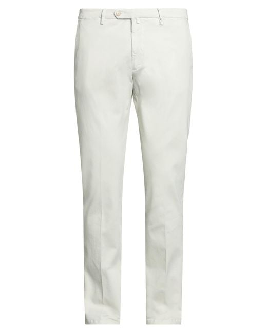 Luigi Borrelli Napoli White Pants for men