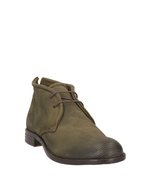 Pawelk's Green Ankle Boots for men
