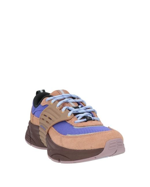 Nike Brown Sneakers Leather, Textile Fibers for men