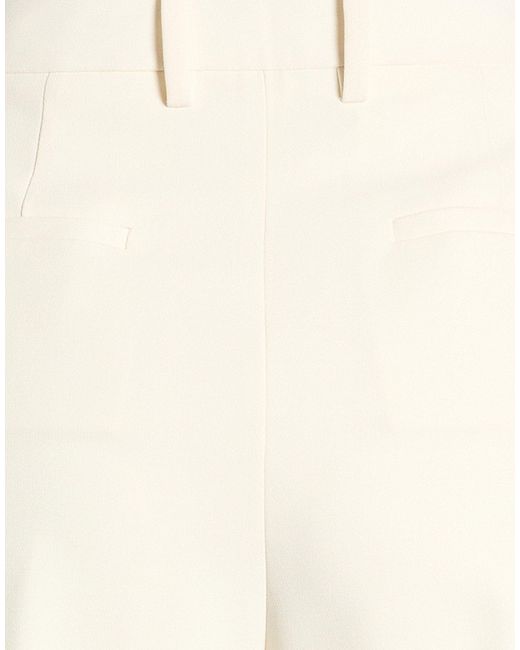 Theory White Ivory Pants Triacetate, Polyester