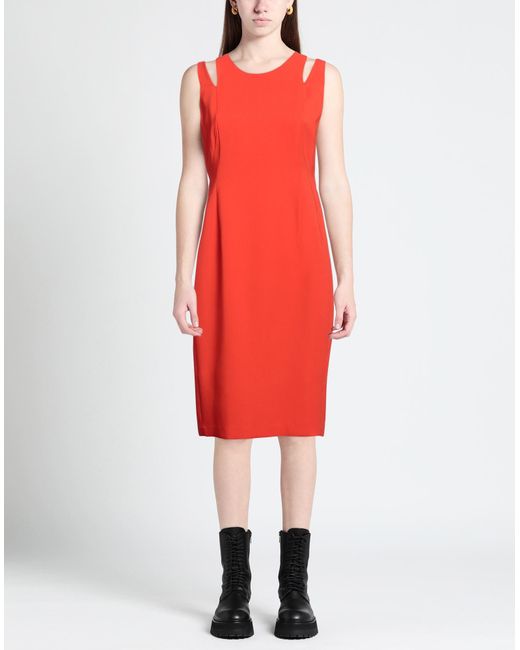 Trussardi Red Midi Dress