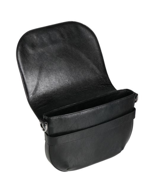 Giorgio Armani Black Cross-Body Bag Goat Skin