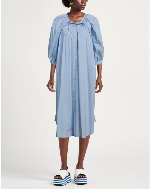 Ballantyne Blue Midi-Kleid