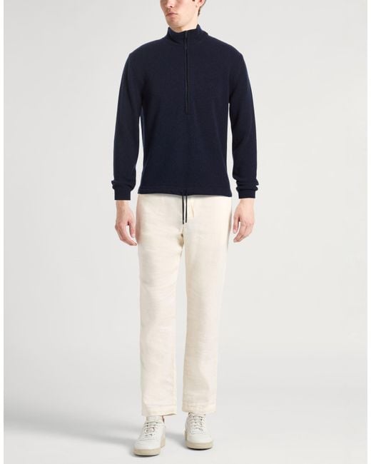 Daniele Fiesoli Blue Midnight Sweater Wool, Cashmere for men