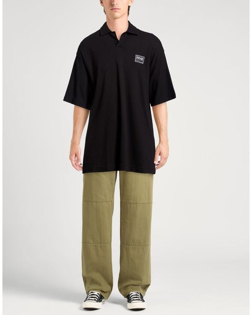 Versace Jeans Couture Black Polo Shirt for men
