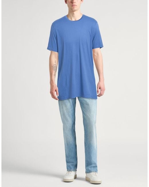 Kiton Blue T-Shirt Cotton, Cashmere for men