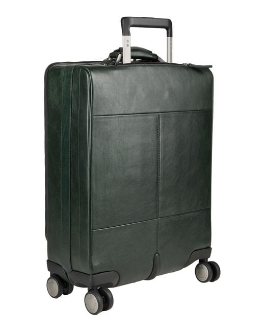 The Bridge Green Wheeled Luggage for men