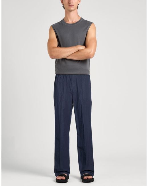 Grifoni Blue Pants Cotton for men