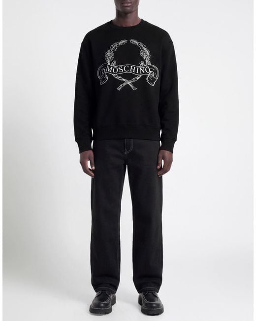 Moschino Blue Sweatshirt Cotton for men
